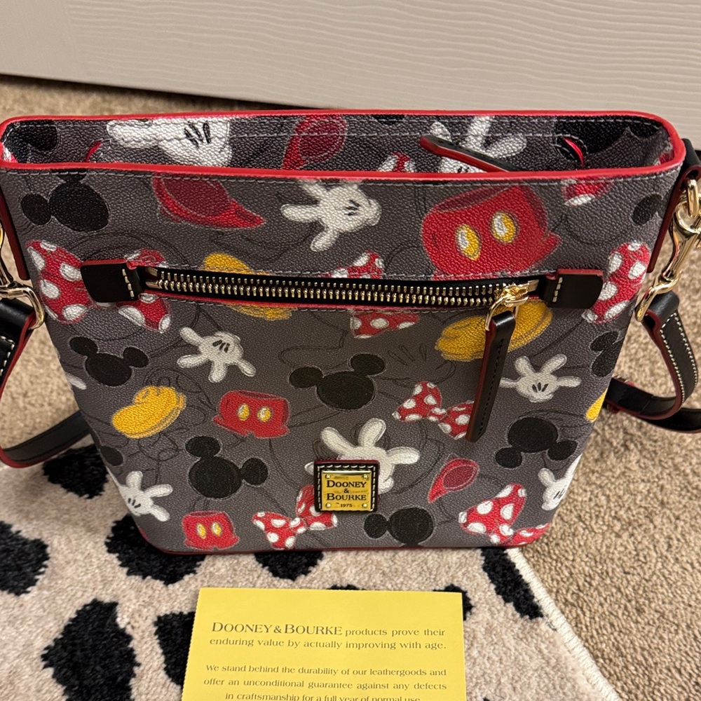 Disney Dooney & Bourke Mickey and Minnie Crossbody Bag - Picture 2 of 16